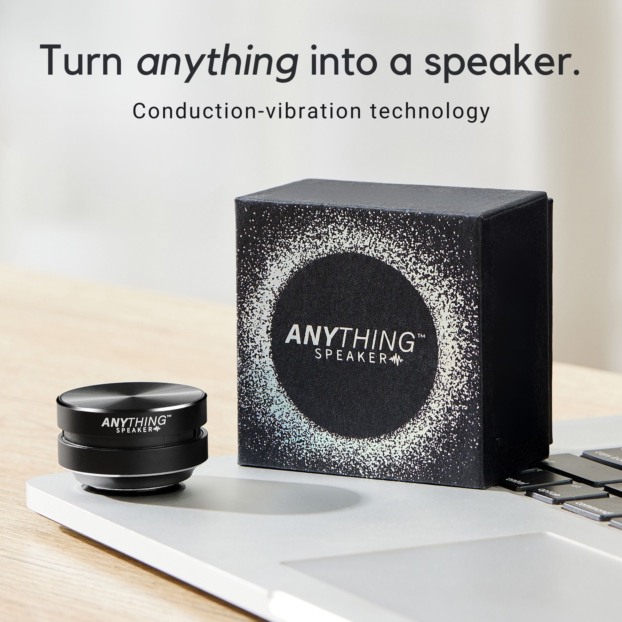 Turn Anything Into A Speaker! Bluetooth, Portable, Vibration-Powered Sound